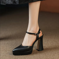Teresa May Block Heels