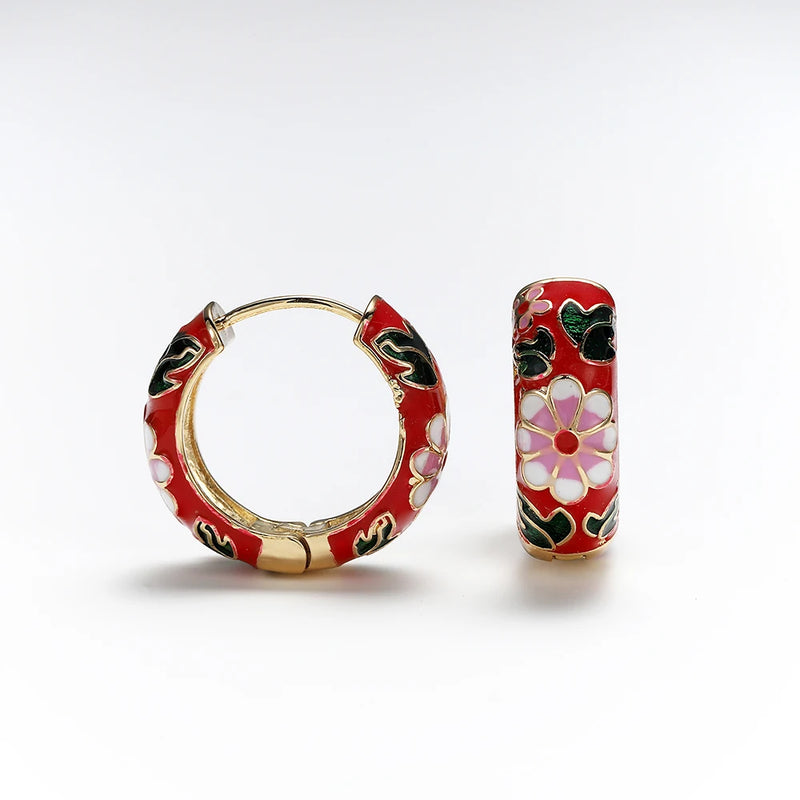 Camellia Flower Earrings