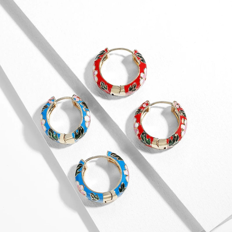 Camellia Flower Earrings