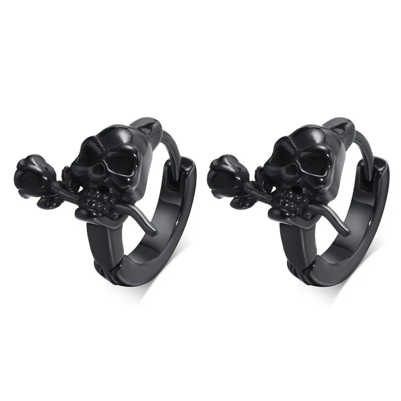 Raven’s Rose Earrings