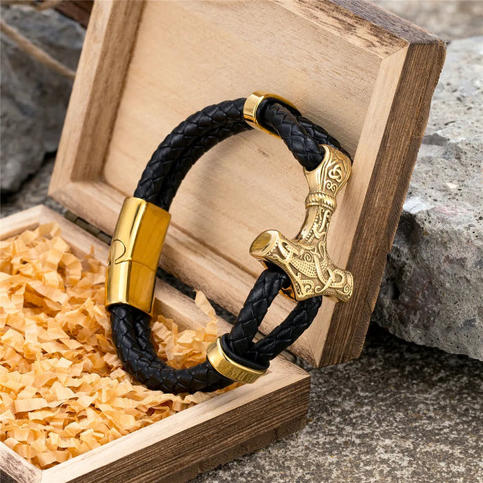 Unbreakable Hammer Leather Wristband