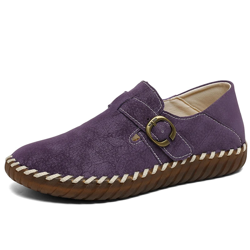 Hannah Leather Flats