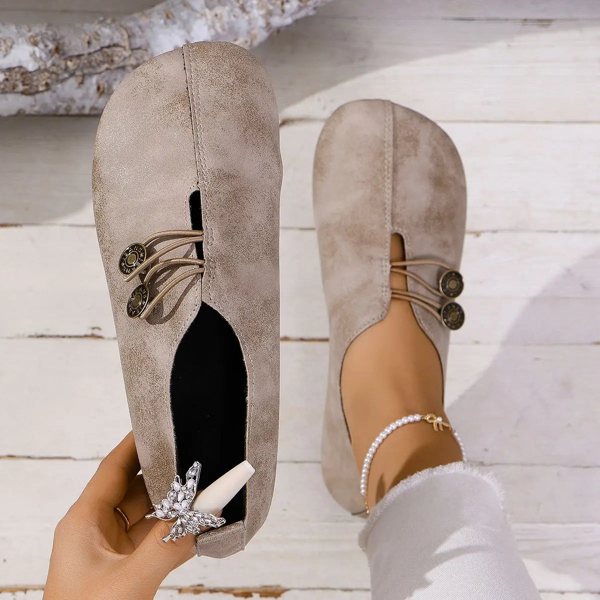 Loren Leather Slip-Ons