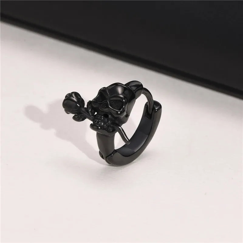 Raven’s Rose Earrings