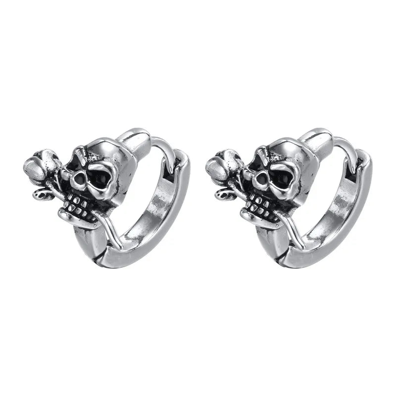 Raven’s Rose Earrings