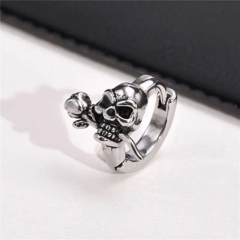 Raven’s Rose Earrings