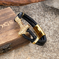 Unbreakable Hammer Leather Wristband