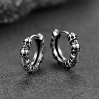 Memento Mori Hoop Earrings