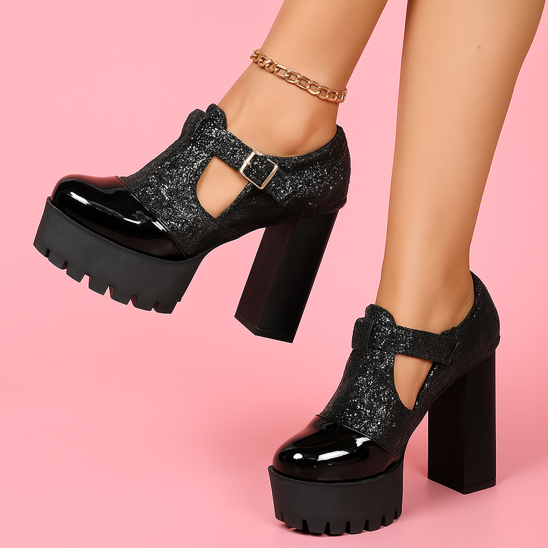 Pamela May Leather Heels